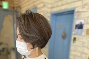 白髪ぼかしハイライト
